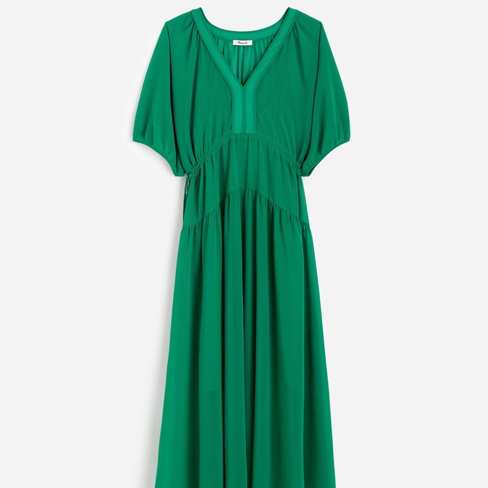 Madewell Vibrant Green Dress Small NWT - Picture 2 of 7